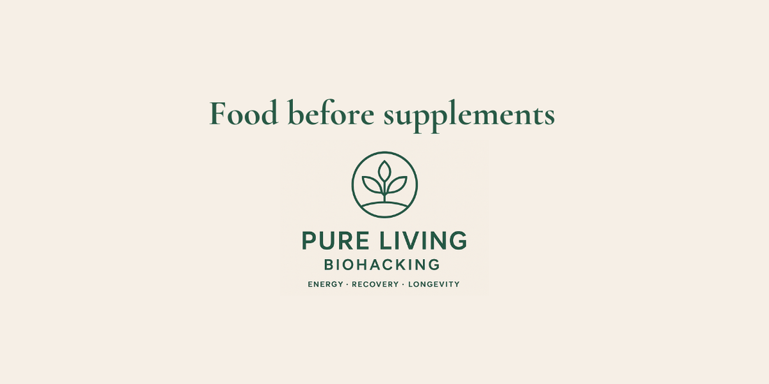 Food Before Supplements