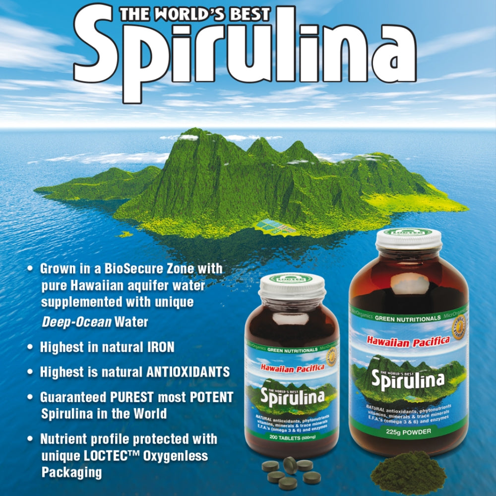 Hawaiian Pacifica Spirulina 225g powder