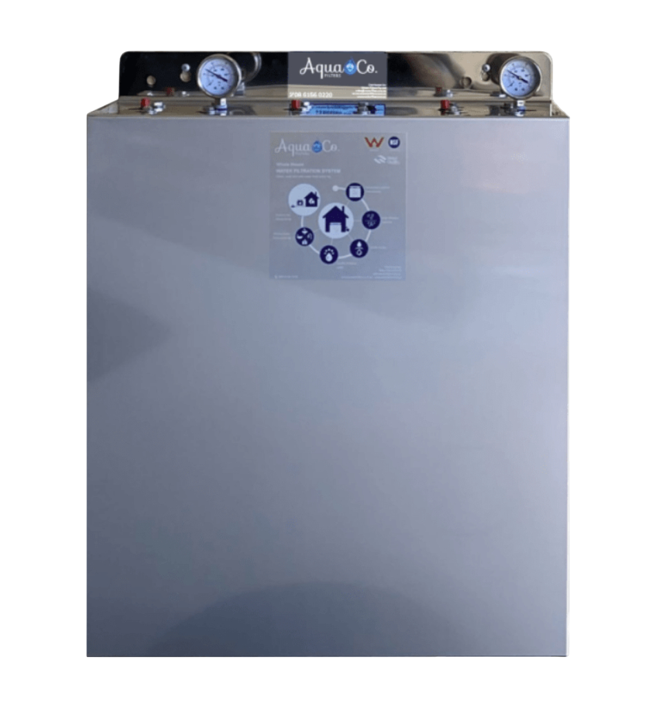 Whole House Water Filtration System – Stainless Steel (3-Stage, 20” Filters)