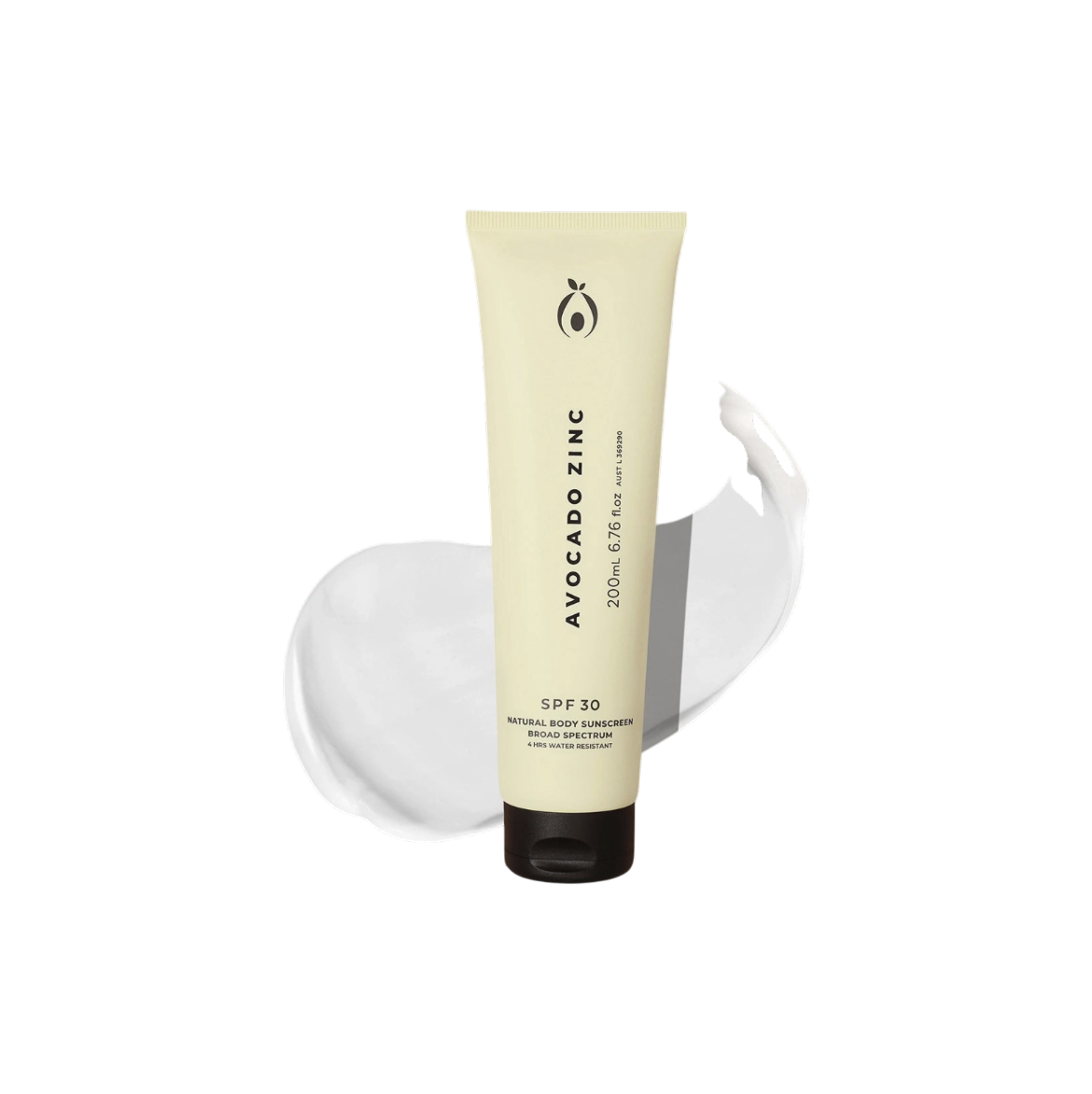 Avocado Zinc – SPF 30 Natural Body Sunscreen (200g)