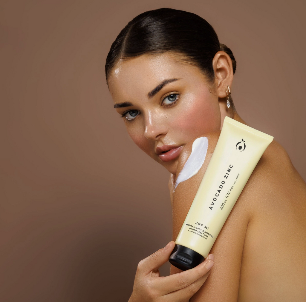 Avocado Zinc – SPF 30 Natural Body Sunscreen (200g)