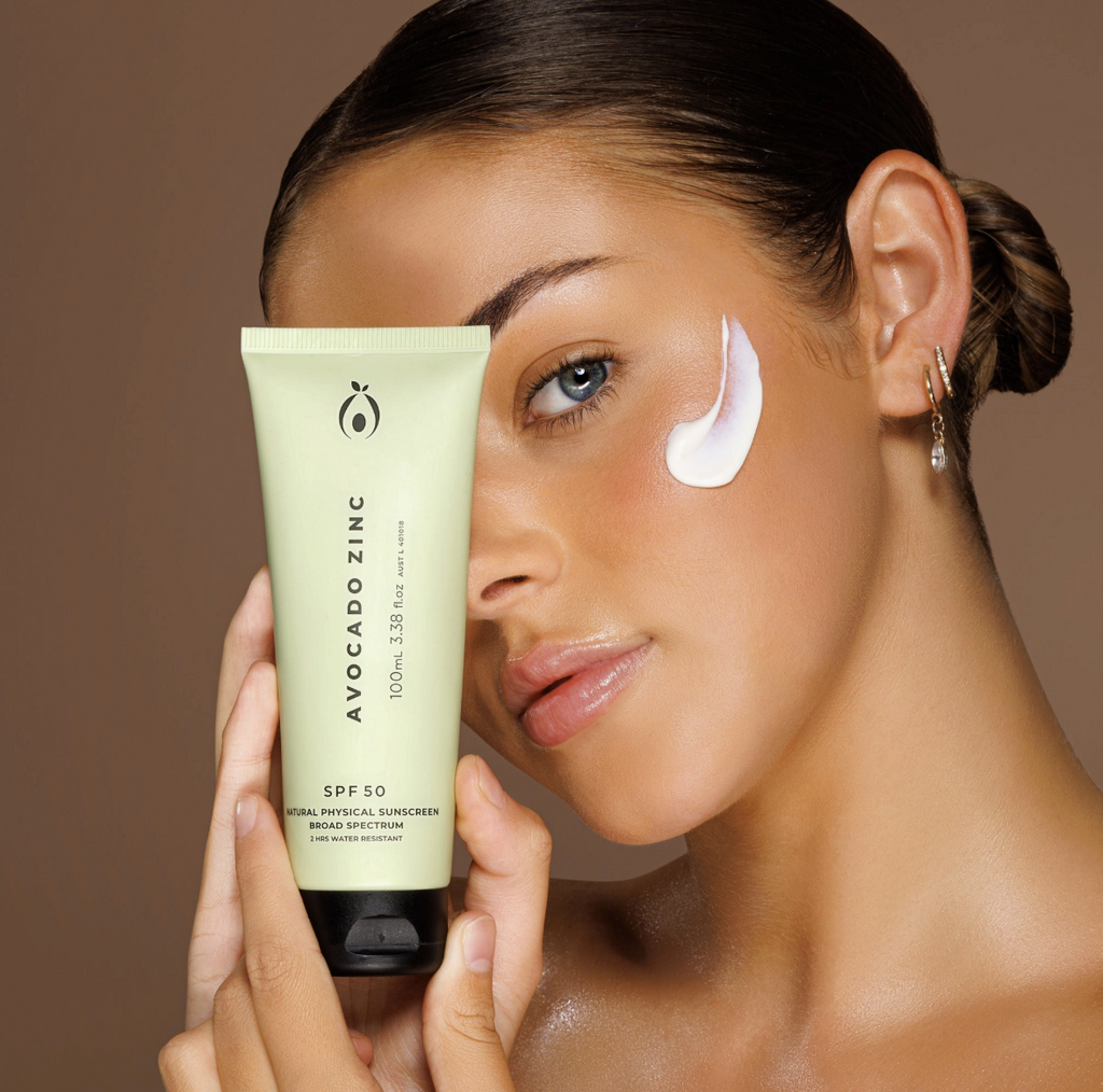 Avocado Zinc – SPF 50 Natural Physical Sunscreen (100ml)
