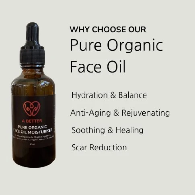 A Better – Pure Organic Face Oil Moisturiser (50mL)