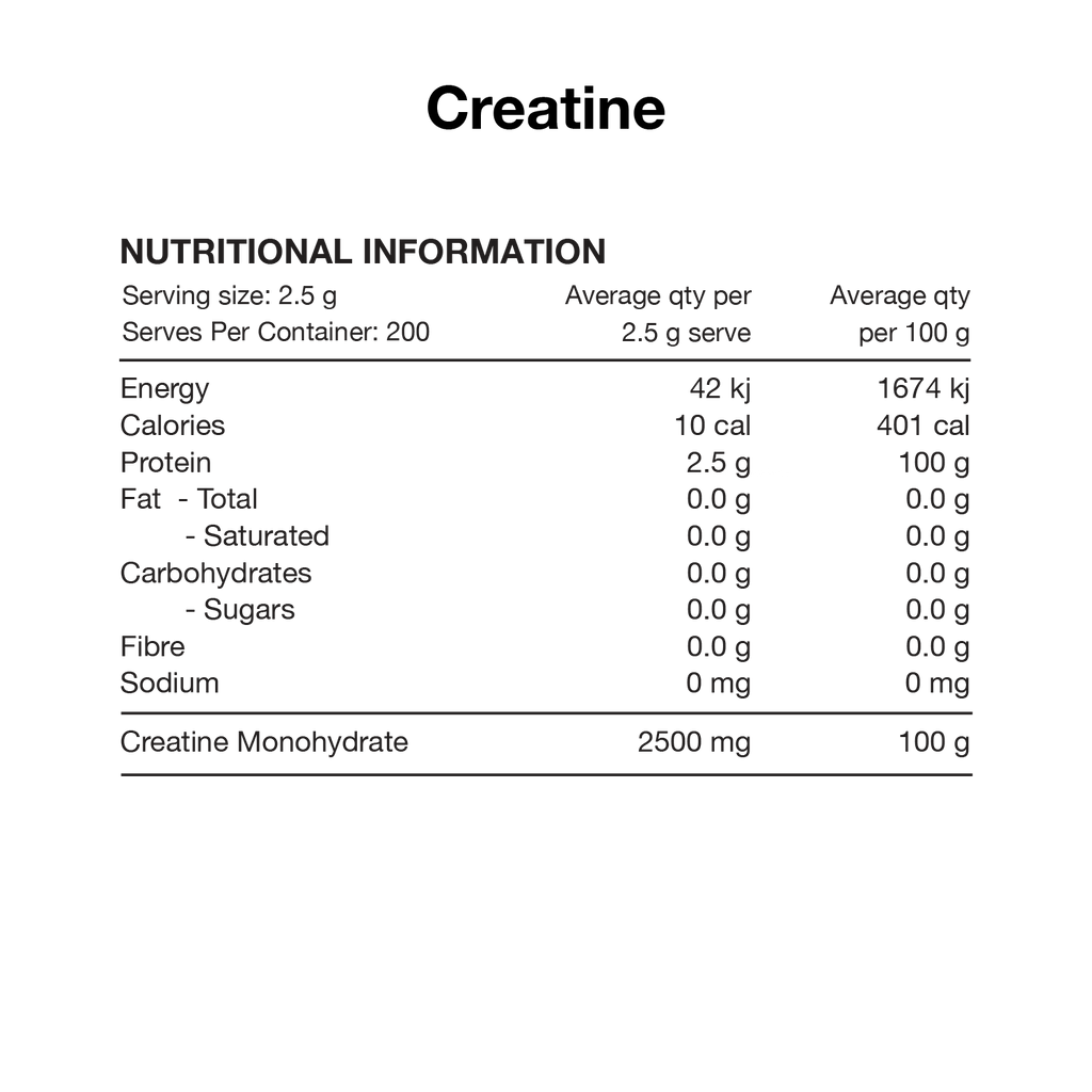 Switch Nutrition – Creatine Monohydrate (Micronised, 500g, Unflavoured)